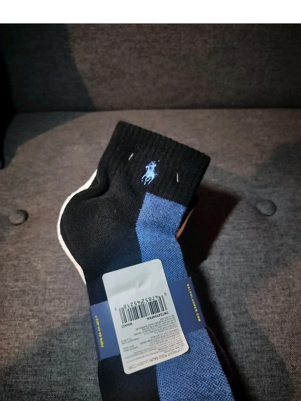 Polo Ralph Lauren 6 Pack Ankle Socks Size 9-11 Assorted Colors NWT